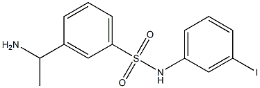 3-(1-aminoethyl)-N-(3-iodophenyl)benzene-1-sulfonamide Structure
