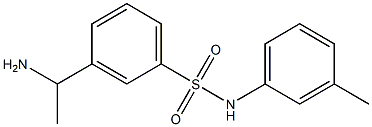 3-(1-aminoethyl)-N-(3-methylphenyl)benzene-1-sulfonamide Structure