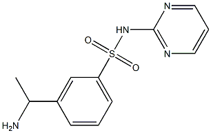 3-(1-aminoethyl)-N-(pyrimidin-2-yl)benzene-1-sulfonamide Structure
