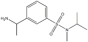 3-(1-aminoethyl)-N-methyl-N-(propan-2-yl)benzene-1-sulfonamide Structure