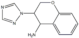 3-(1H-1,2,4-triazol-1-yl)-3,4-dihydro-2H-1-benzopyran-4-amine 구조식 이미지