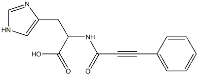 3-(1H-imidazol-4-yl)-2-[(3-phenylprop-2-ynoyl)amino]propanoic acid 구조식 이미지