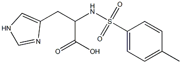 3-(1H-imidazol-4-yl)-2-[(4-methylbenzene)sulfonamido]propanoic acid 구조식 이미지