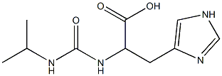 3-(1H-imidazol-4-yl)-2-[(propan-2-ylcarbamoyl)amino]propanoic acid 구조식 이미지