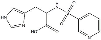 3-(1H-imidazol-4-yl)-2-[(pyridin-3-ylsulfonyl)amino]propanoic acid Structure