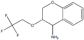 3-(2,2,2-trifluoroethoxy)-3,4-dihydro-2H-1-benzopyran-4-amine Structure