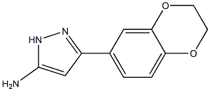 3-(2,3-dihydro-1,4-benzodioxin-6-yl)-1H-pyrazol-5-amine Structure