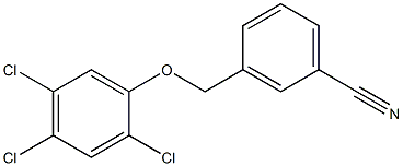 3-(2,4,5-trichlorophenoxymethyl)benzonitrile Structure