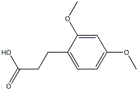 3-(2,4-dimethoxyphenyl)propanoic acid 구조식 이미지