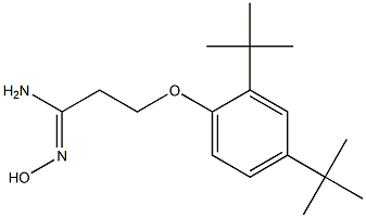 3-(2,4-di-tert-butylphenoxy)-N'-hydroxypropanimidamide Structure