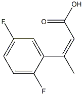 3-(2,5-difluorophenyl)but-2-enoic acid 구조식 이미지