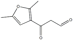 3-(2,5-dimethylfuran-3-yl)-3-oxopropanal Structure