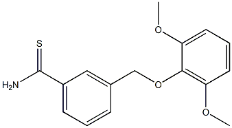 3-(2,6-dimethoxyphenoxymethyl)benzene-1-carbothioamide 구조식 이미지