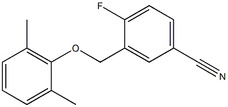 3-(2,6-dimethylphenoxymethyl)-4-fluorobenzonitrile 구조식 이미지