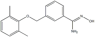 3-(2,6-dimethylphenoxymethyl)-N'-hydroxybenzene-1-carboximidamide Structure