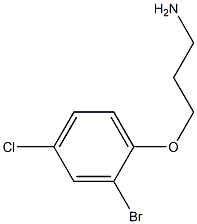 3-(2-bromo-4-chlorophenoxy)propan-1-amine Structure