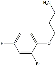 3-(2-bromo-4-fluorophenoxy)propan-1-amine Structure