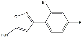 3-(2-bromo-4-fluorophenyl)-1,2-oxazol-5-amine 구조식 이미지