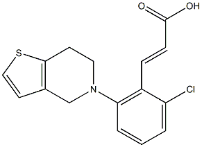 3-(2-chloro-6-{4H,5H,6H,7H-thieno[3,2-c]pyridin-5-yl}phenyl)prop-2-enoic acid Structure