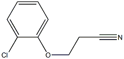 3-(2-chlorophenoxy)propanenitrile 구조식 이미지