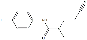 3-(2-cyanoethyl)-1-(4-fluorophenyl)-3-methylurea 구조식 이미지