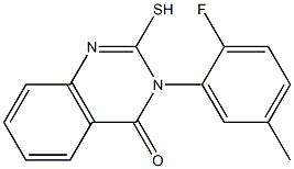 3-(2-fluoro-5-methylphenyl)-2-sulfanyl-3,4-dihydroquinazolin-4-one 구조식 이미지