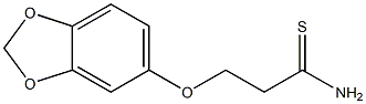 3-(2H-1,3-benzodioxol-5-yloxy)propanethioamide 구조식 이미지