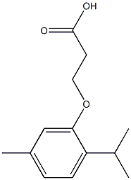 3-(2-isopropyl-5-methylphenoxy)propanoic acid Structure