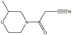 3-(2-methylmorpholin-4-yl)-3-oxopropanenitrile 구조식 이미지