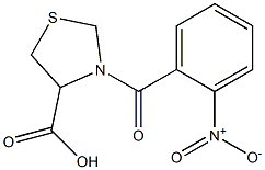 3-(2-nitrobenzoyl)-1,3-thiazolidine-4-carboxylic acid Structure