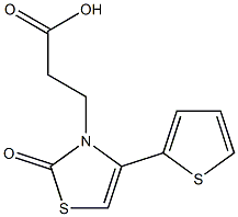 3-(2-oxo-4-thien-2-yl-1,3-thiazol-3(2H)-yl)propanoic acid 구조식 이미지