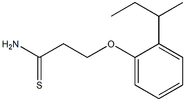 3-(2-sec-butylphenoxy)propanethioamide 구조식 이미지