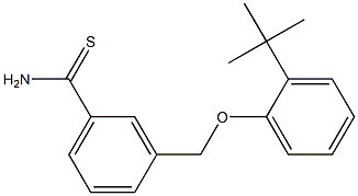 3-(2-tert-butylphenoxymethyl)benzene-1-carbothioamide 구조식 이미지