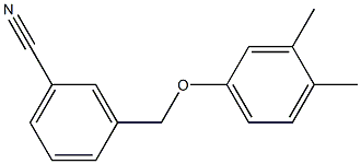 3-(3,4-dimethylphenoxymethyl)benzonitrile 구조식 이미지