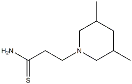 3-(3,5-dimethylpiperidin-1-yl)propanethioamide 구조식 이미지