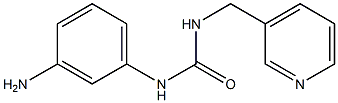 3-(3-aminophenyl)-1-(pyridin-3-ylmethyl)urea 구조식 이미지