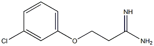 3-(3-chlorophenoxy)propanimidamide Structure