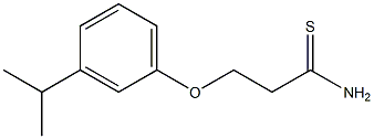 3-(3-isopropylphenoxy)propanethioamide 구조식 이미지