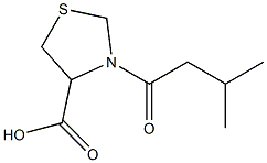 3-(3-methylbutanoyl)-1,3-thiazolidine-4-carboxylic acid 구조식 이미지