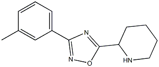 3-(3-methylphenyl)-5-(piperidin-2-yl)-1,2,4-oxadiazole Structure