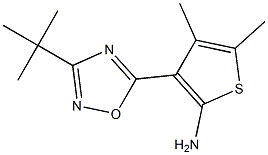 3-(3-tert-butyl-1,2,4-oxadiazol-5-yl)-4,5-dimethylthiophen-2-amine Structure