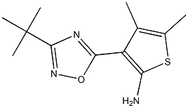 3-(3-tert-butyl-1,2,4-oxadiazol-5-yl)-4,5-dimethylthiophen-2-amine 구조식 이미지