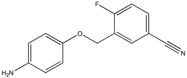 3-(4-aminophenoxymethyl)-4-fluorobenzonitrile Structure