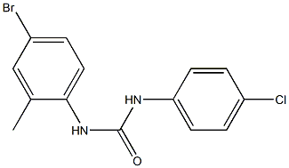 3-(4-bromo-2-methylphenyl)-1-(4-chlorophenyl)urea Structure