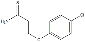 3-(4-chlorophenoxy)propanethioamide 구조식 이미지