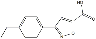 3-(4-ethylphenyl)-1,2-oxazole-5-carboxylic acid 구조식 이미지