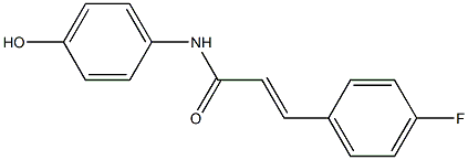 3-(4-fluorophenyl)-N-(4-hydroxyphenyl)prop-2-enamide 구조식 이미지