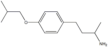 3-(4-isobutoxyphenyl)-1-methylpropylamine Structure