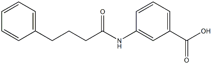 3-(4-phenylbutanamido)benzoic acid Structure
