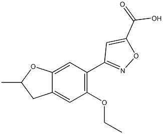 3-(5-ethoxy-2-methyl-2,3-dihydro-1-benzofuran-6-yl)-1,2-oxazole-5-carboxylic acid Structure